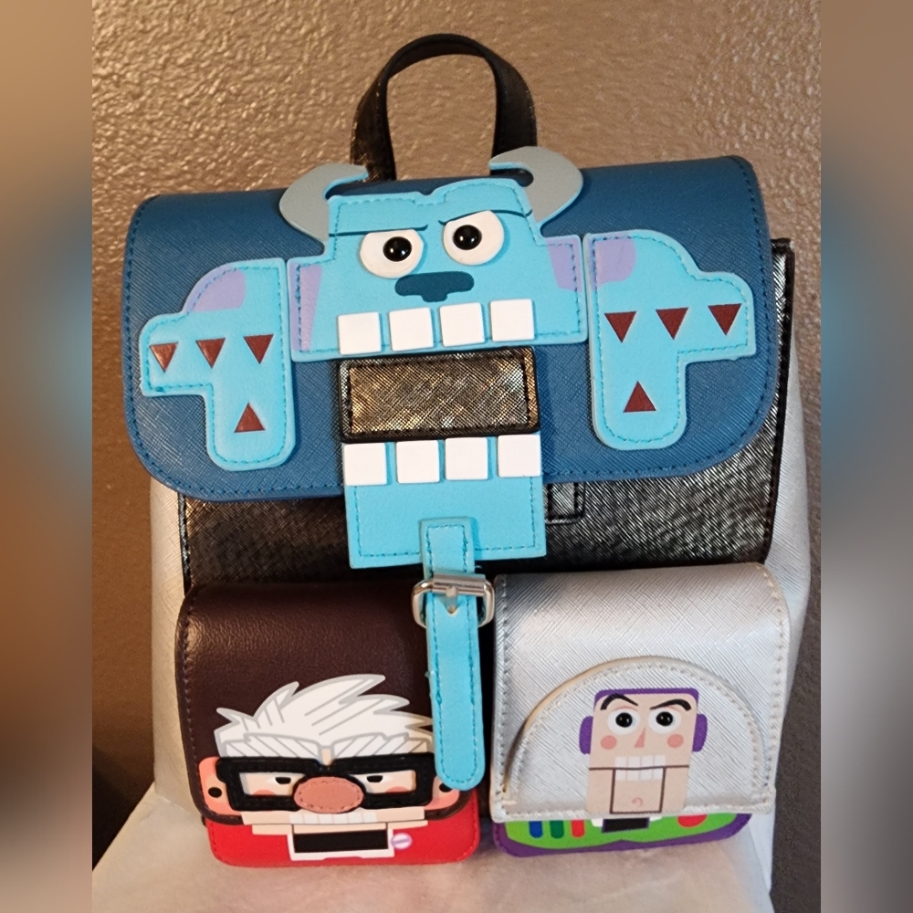 Danielle Nicole Blue And Brown Character Backpack - image 1